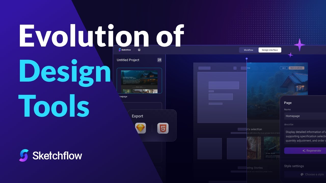 sketchflow_ai's tweet card. Why the Future of Design Tools Is Built on HTML