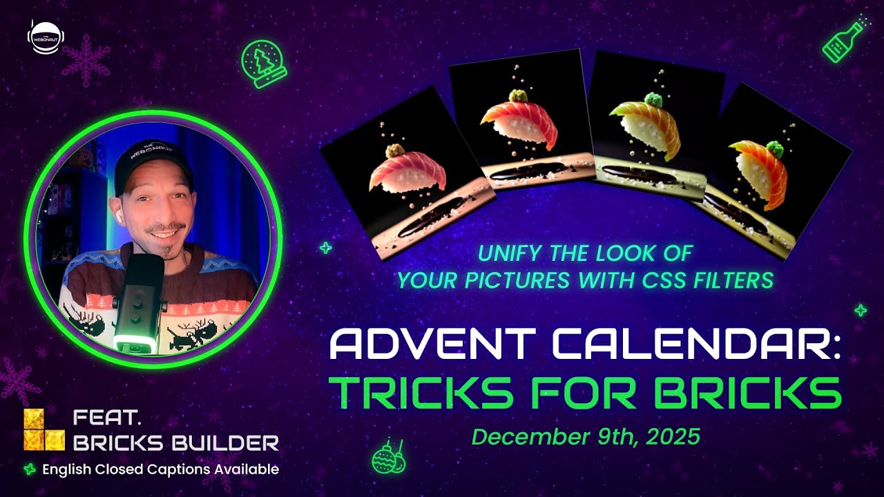 thewebonaut's tweet card. Advent Calendar: Tricks for Bricks Builder - Trick #9: Unify Client...