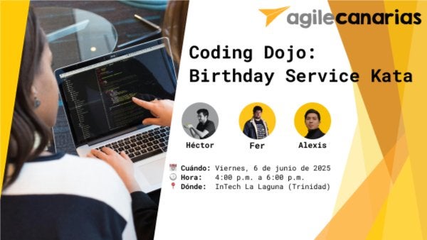 agileCanarias's tweet card. 🌟 **¡Hola, comunidad Agile de Canarias!** 🌟 ¿Te apetece afilar tus habilidades como dev y pasar un buen rato en comunidad? 😎✨ Tenemos planazo: un **Coding Dojo** para da