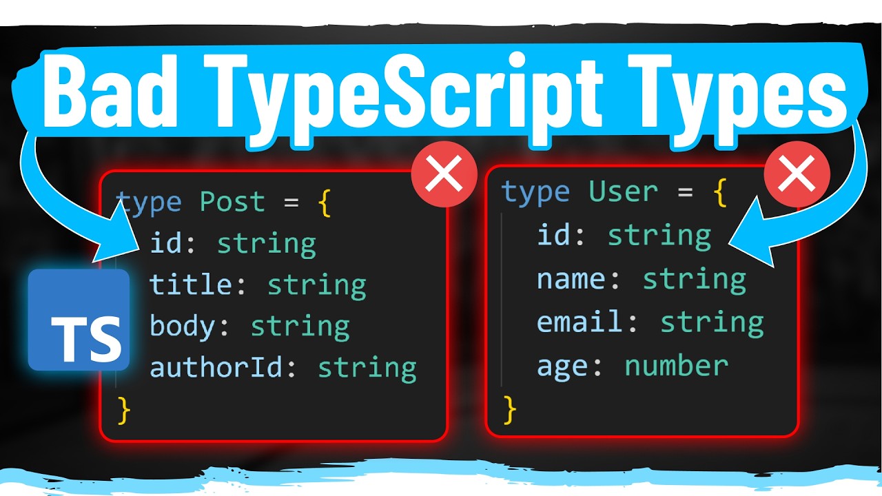 DevSimplified's tweet card. Stop Writing Your ID Types Like This