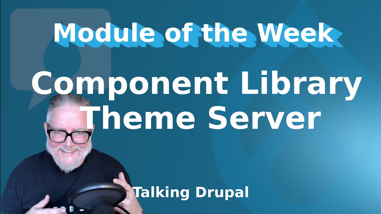 DataPrimeCloud's tweet card. Drupal Module: Component Libraries: Theme Server