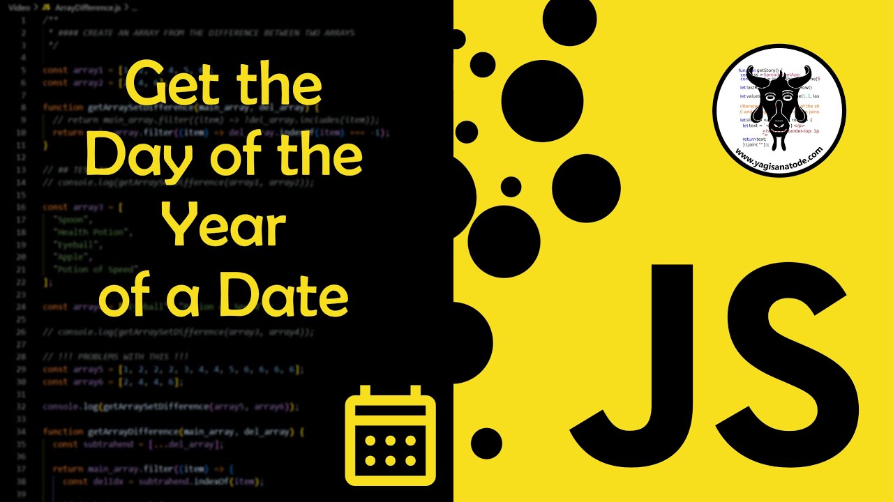 LifeOfSpy's tweet card. Get the Day of the Year of a Date in JavaScript