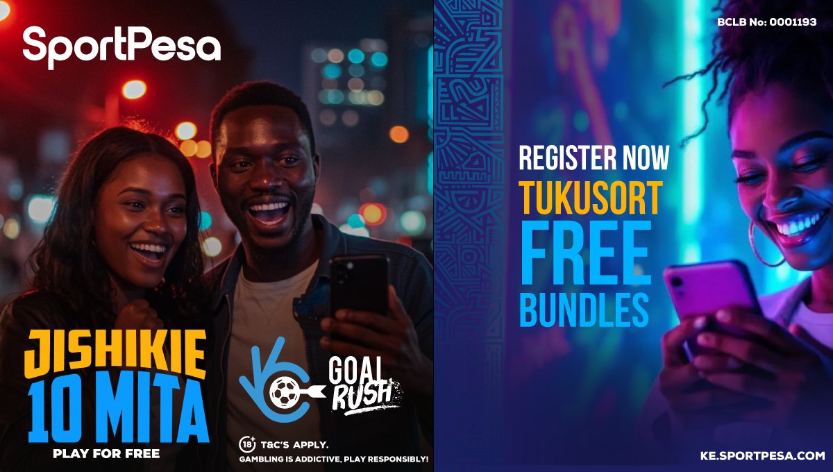 pythoncoder10's tweet card. Tuli-agree kushinda SportPesa ni endless, Register Now tukusort Free Bundles, uji-nice na 10 million ya Goal Rush kama Dickson Mugambi, Just PREDICT the 3 #SportPesaGoalRush Games