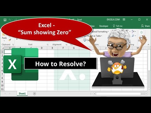 ipwithease's tweet card. Excel Sum Not Working #excel #troubleshooting #exceltips #exceltric...