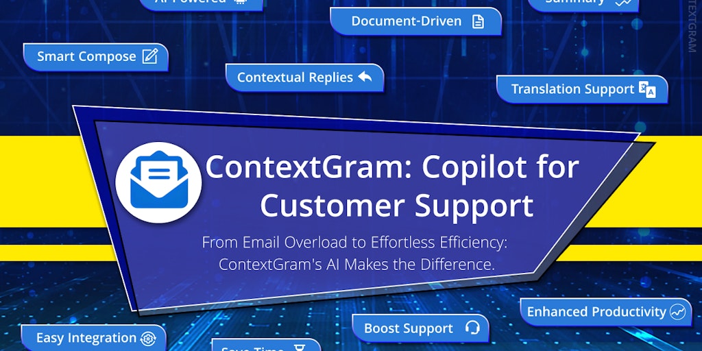 codingaslu's tweet card. ContextGram brings contextual intelligence to your inbox. Upload your documents, and let AI craft precise and context-aware email responses tailored to your conversations. Simplify workflows, manage...