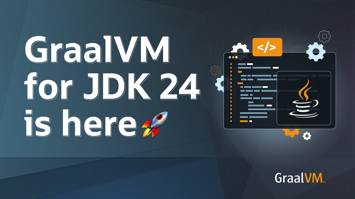 graalvm's tweet card. Today we are releasing GraalVM for JDK 24!