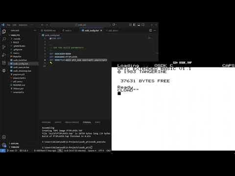 6502nerd's tweet card. Protracker 3 song files on Oric with C and OSDK