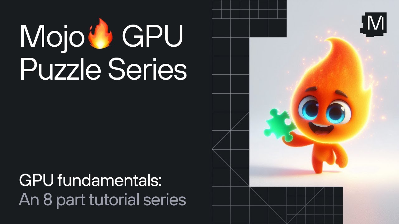 Modular's tweet card. Learn GPU Programming with Mojo 🔥 GPU Puzzles Tutorial - Introduction