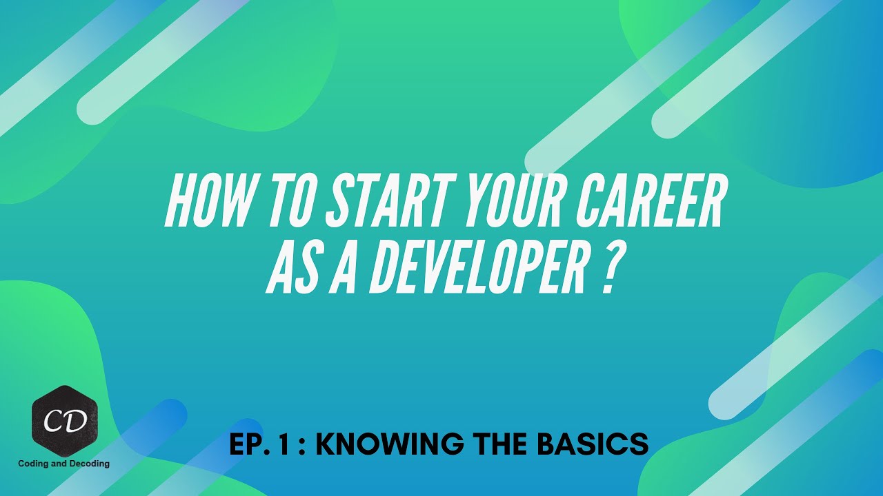 iamrohitsuthar's tweet card. How you can kick start your career as a developer | EP01 - Knowing...