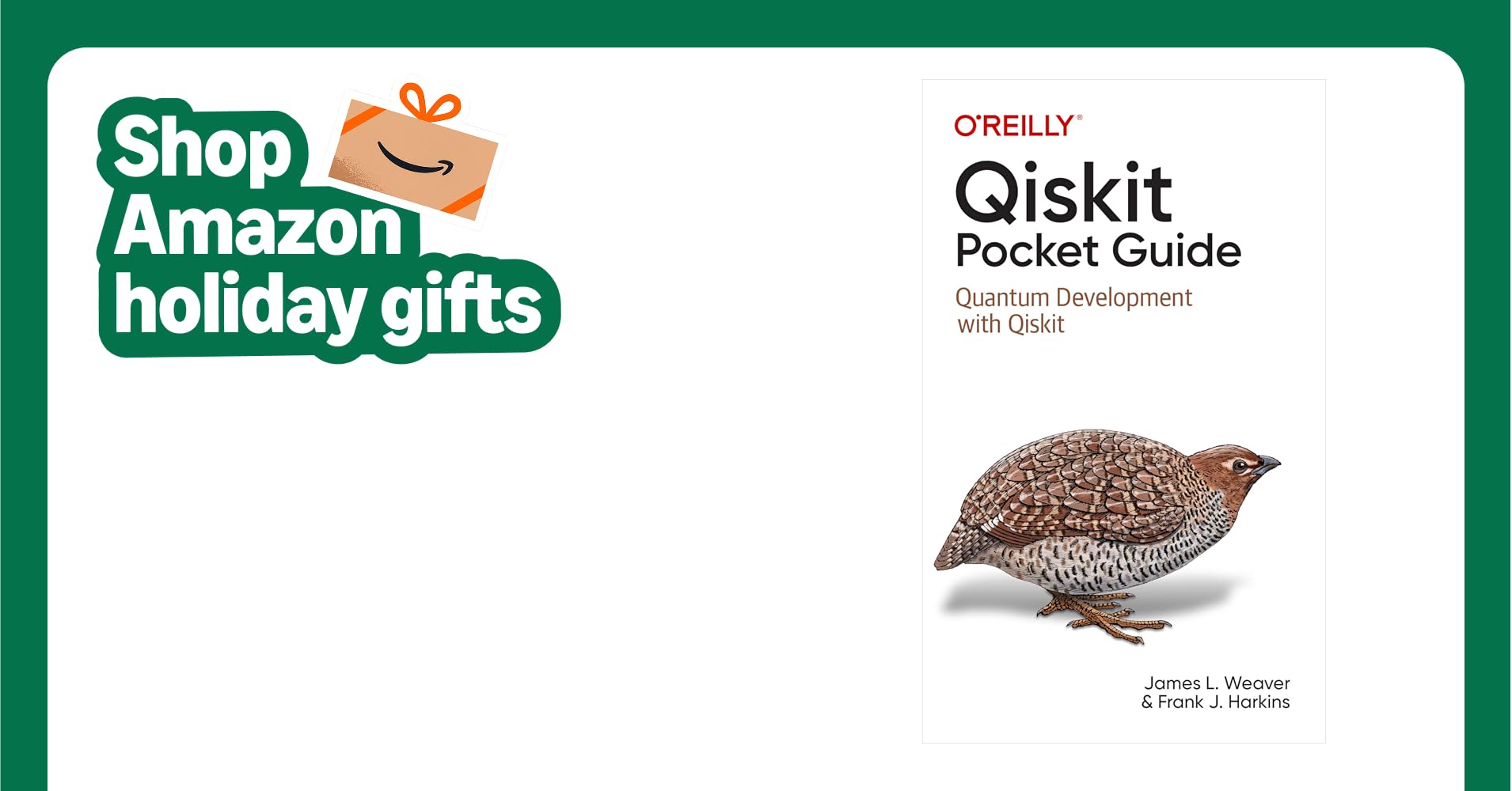 JavaFXpert's tweet card. Qiskit Pocket Guide: Quantum Development with Qiskit