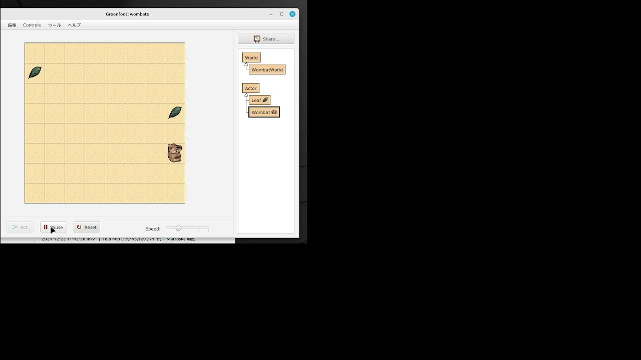 java_takunoji's tweet card. Greenfootチュートリアル１ #coderdojo