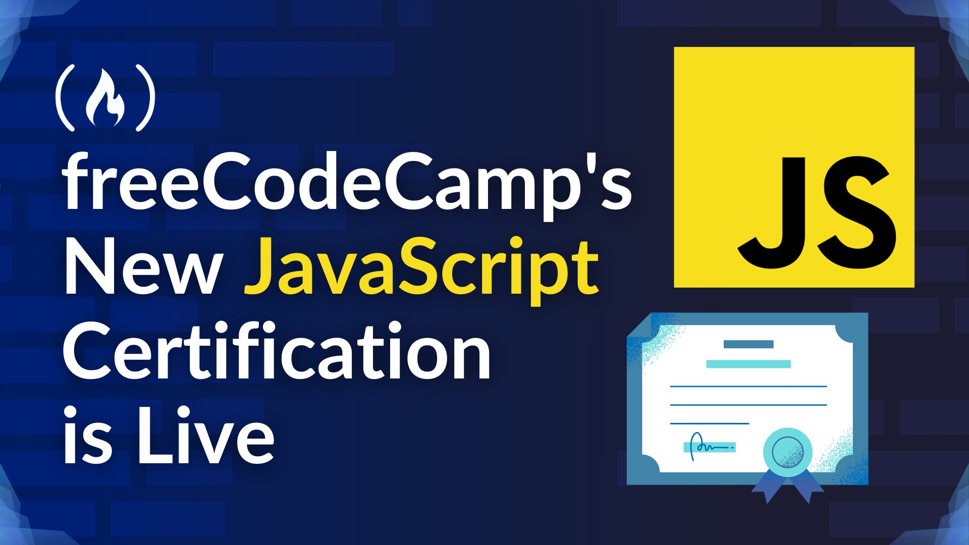 ossia's tweet card. The freeCodeCamp community just published our new JavaScript certification. You can now sit for the exam to earn the free verified certification, which you can add to your résumé, CV, or LinkedIn...