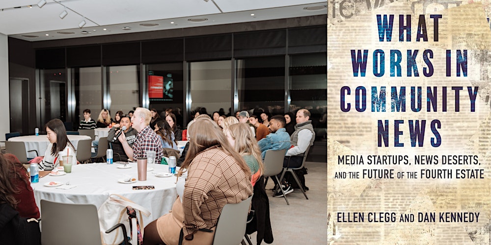 dankennedy_nu's tweet card. Learn about groundbreaking initiatives in the future of local news! Hosted by veteran journalists Dan Kennedy and Ellen Clegg.