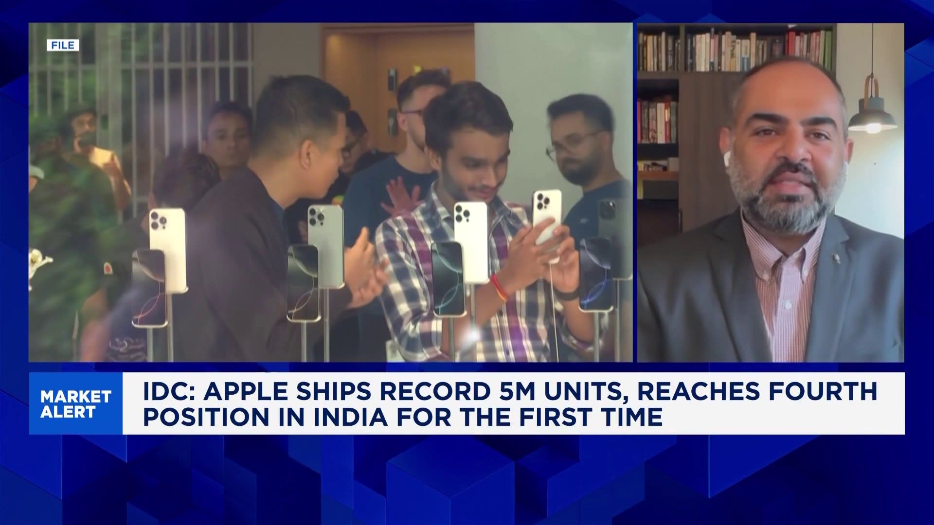 IDCAP's tweet card. Navkendar Singh, Vice President of IDC India, expects Apple's India sales to grow by another 10% to 15% annually over the next four to five years. He also explains how & why Chinese smartphone brands...