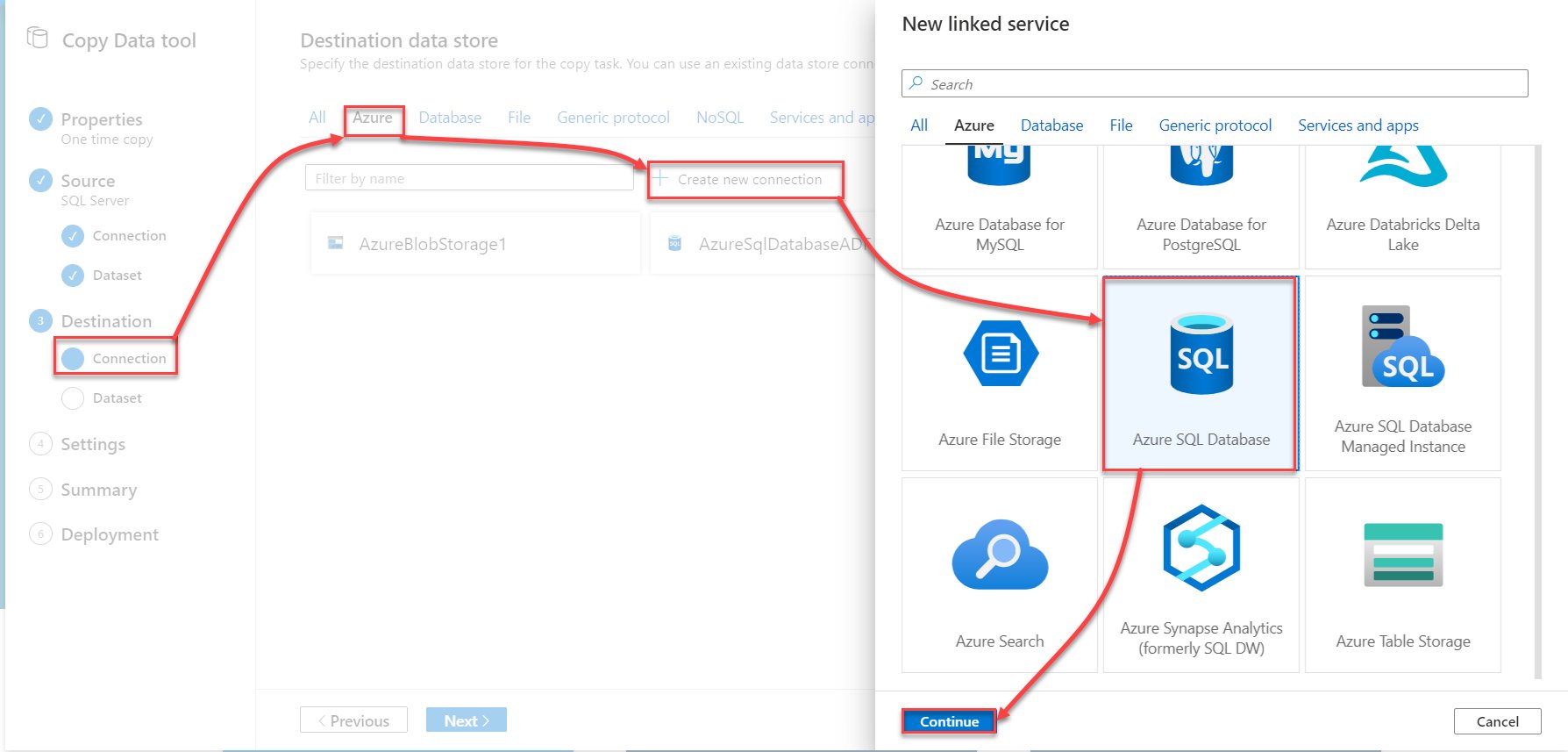 AhmadZYaseen's tweet card. In this article, we will show how to copy data from an on-premises SQL Server database to an Azure SQL Database using Azure Data Factory