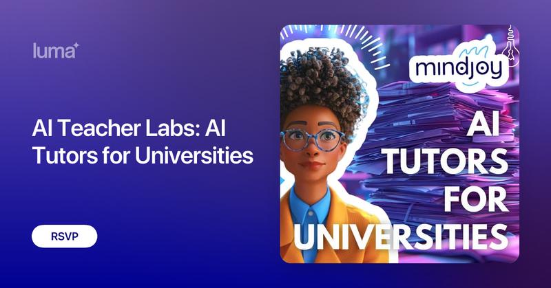 TeamMindjoy's tweet card. AI tutor bots can be effective tools for supporting learners in Further Education, from supporting the learning outside of the lectures, to seminar…