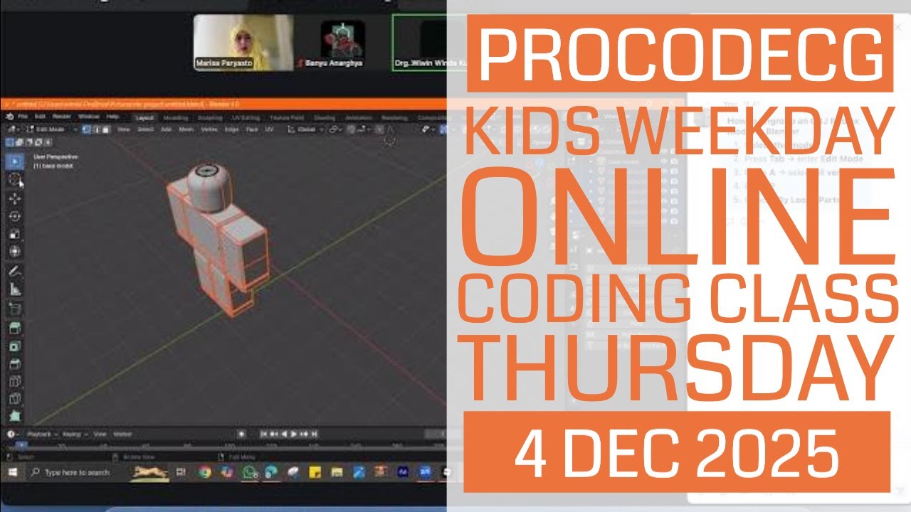 procodecg's tweet card. ProCodeCG Kids Weekday Coding Class - Thursday - 4 Dec 2025