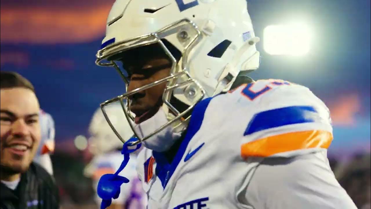 haskell's tweet card. Cinematic Recap: Boise State Rallies to Beat Utah State in Logan