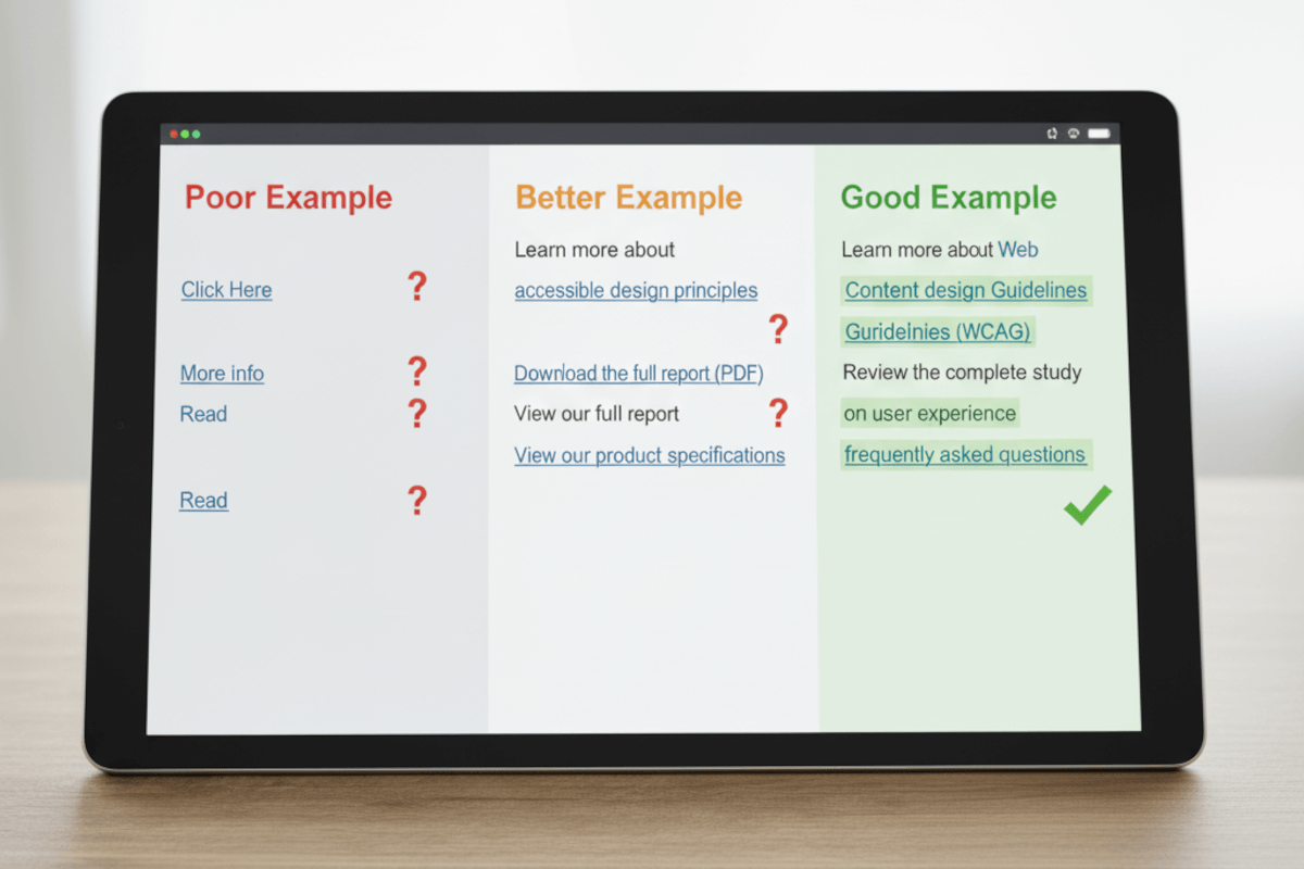 UMHAccesible's tweet card. Learn how WCAG 2.4.4 Link Purpose (In Context) improves clarity and navigation through a hybrid of automated, AI, and manual testing.
