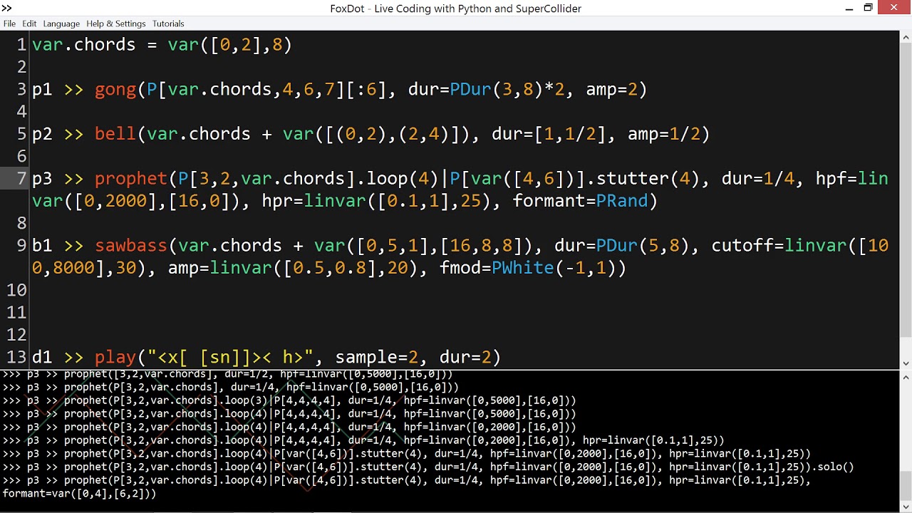 FoxDotCode's tweet card. Making melodic pop techno in FoxDot