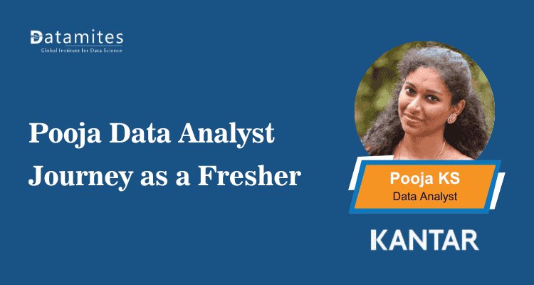 DataMites's tweet card. Discover Pooja’s inspiring data analyst journey as a fresher. Learn how she built strong analytical skills, gained hands-on experience through training, and launched a successful career in data...