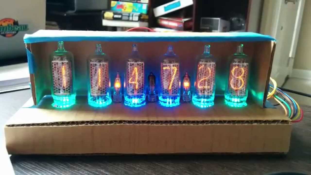 ChainsDD's tweet card. Nixie & NeoPixel Test 2