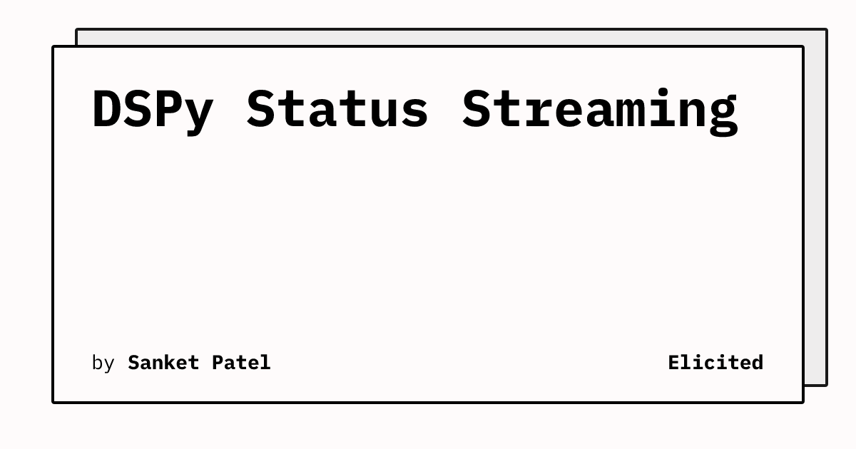 PythonHub's tweet card. Real-Time Tool Call Updates in DSPy with Status Streaming