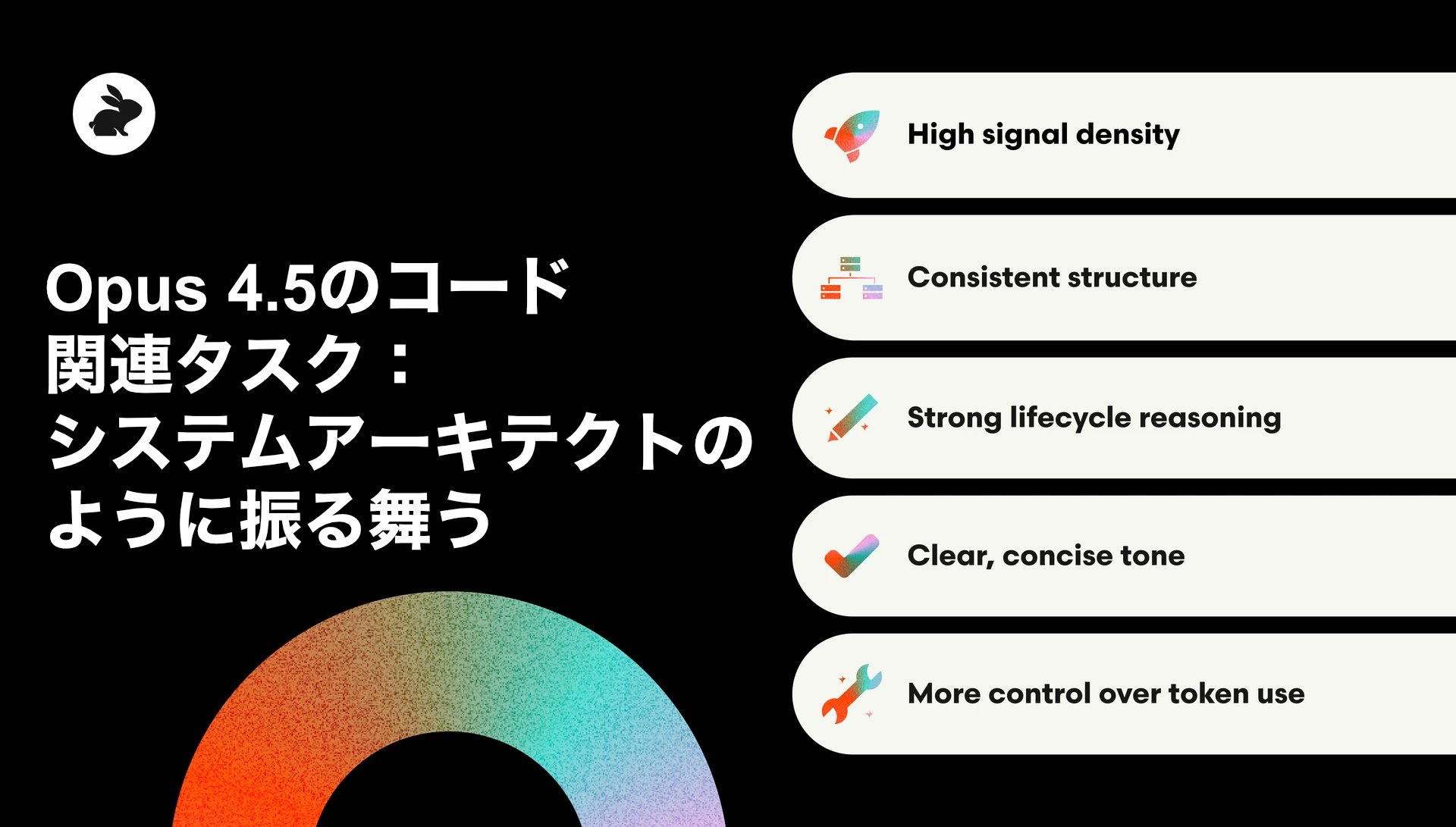Coderabbitaija's tweet card. Opus 4.5 for code-related tasks: Performs like the system architectの意訳です。 すべてのモデルは推論します。しかし、Opus 4.5 は「監査」します。 新しいモデルが登場するとき、その約束はいつも同じです。より賢い推論、よりきれいなコード、そしてよりよい回答。しかし Anthropic の Opus 4.5 は、単に推論す...
