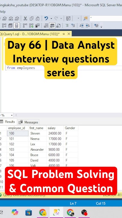 codingkakshaa's tweet card. Day - 66 | Data Analyst Interview: SQL Problem Solving & Common...