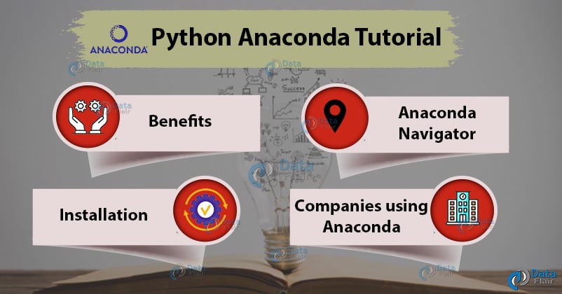 DataFlairWS's tweet card. Python anaconda tutorial - the best guide to learn anaconda, world's most popular data science platform. Learn the installation process and its benefits