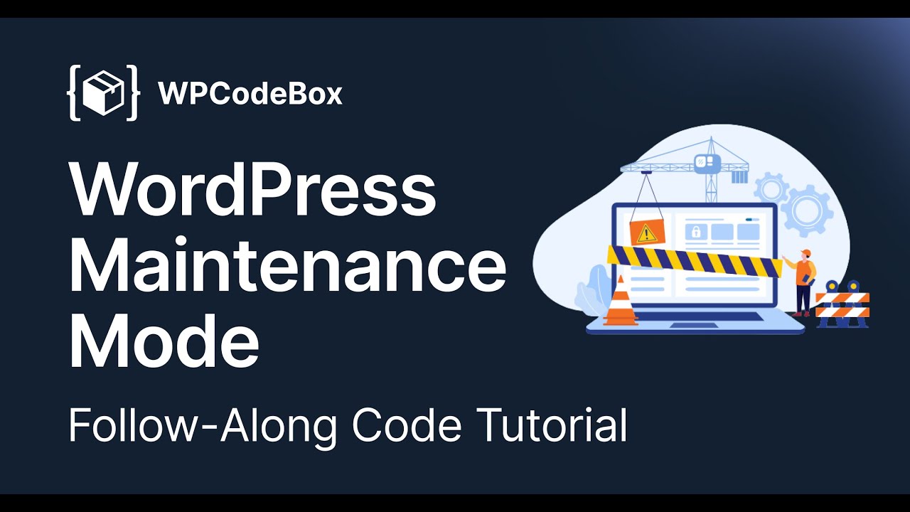 wpcodebox's tweet card. WordPress Maintenance Mode (No Plugin): Copy-Paste Code Tutorial