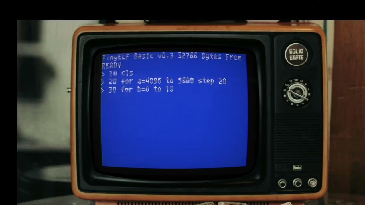 Philsan69's tweet card. TinyELF Basic for the 2600 (part 5) Poke Video RAM