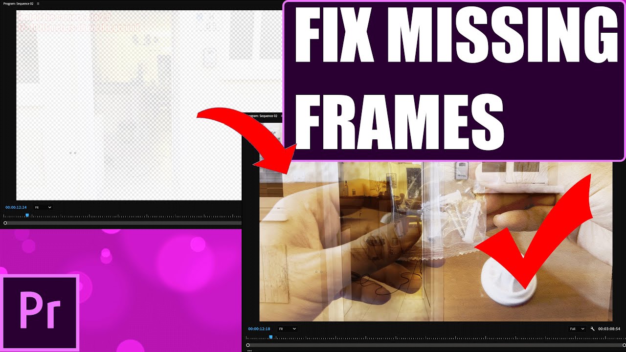 PracticalFixes's tweet card. Premiere Pro Transition Missing Frames FIX (Nested Sequence Easy...