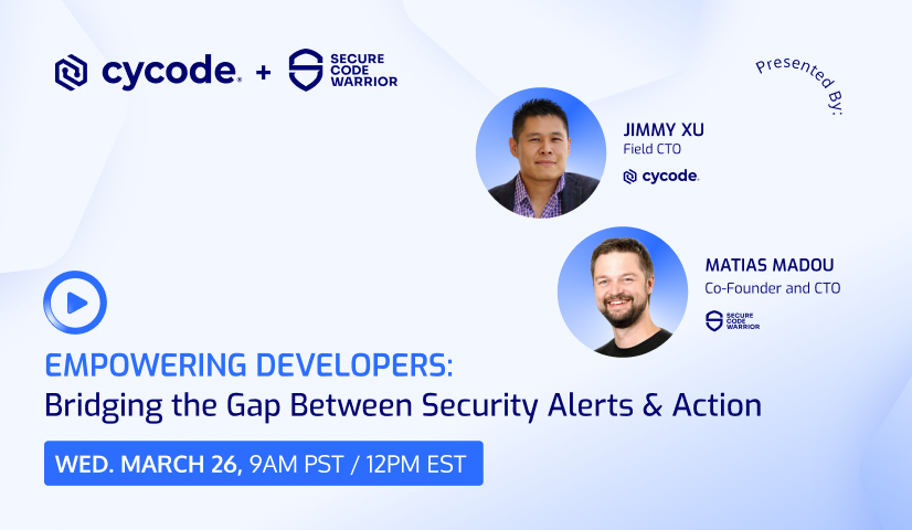 SecCodeWarrior's tweet card. Empowering Developers: Bridging the Gap Between Security Alerts & Action