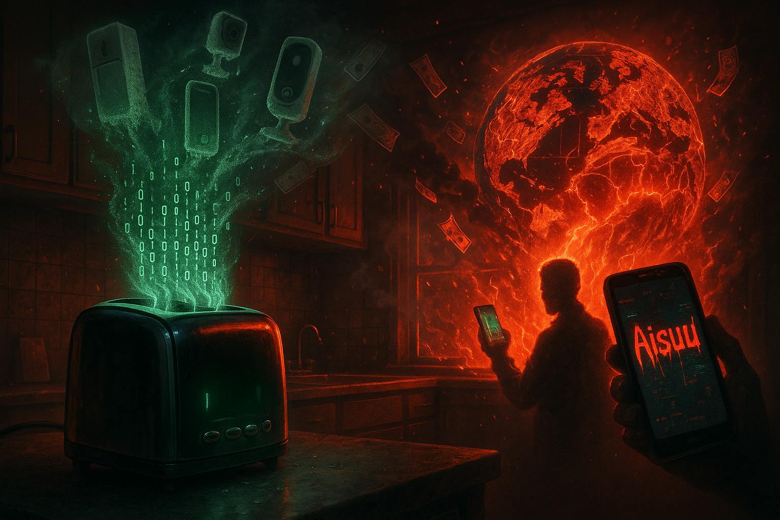 ronniehuss's tweet card. Aisuru’s botnet, an IoT cyberattack, uses smart device sabotage to unleash Armageddon, triggering a digital economic collapse.