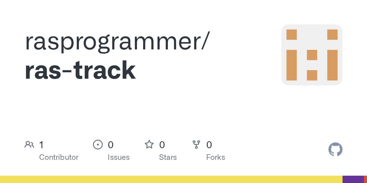 rasprogrammer's tweet card. Contribute to rasprogrammer/ras-track development by creating an account on GitHub.