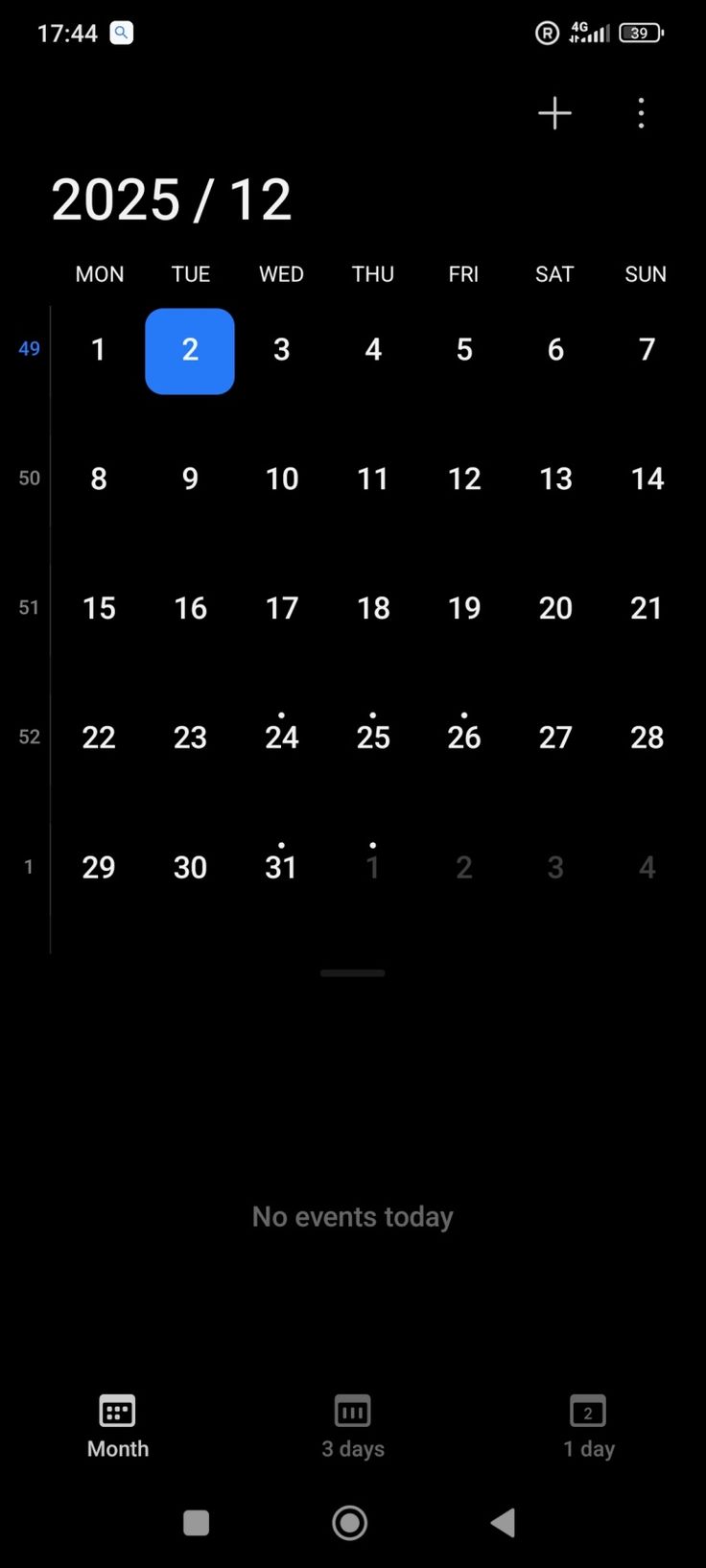 Seve_py's tweet card. Mi Calendar - Simple Calendar App that gets week numbers right