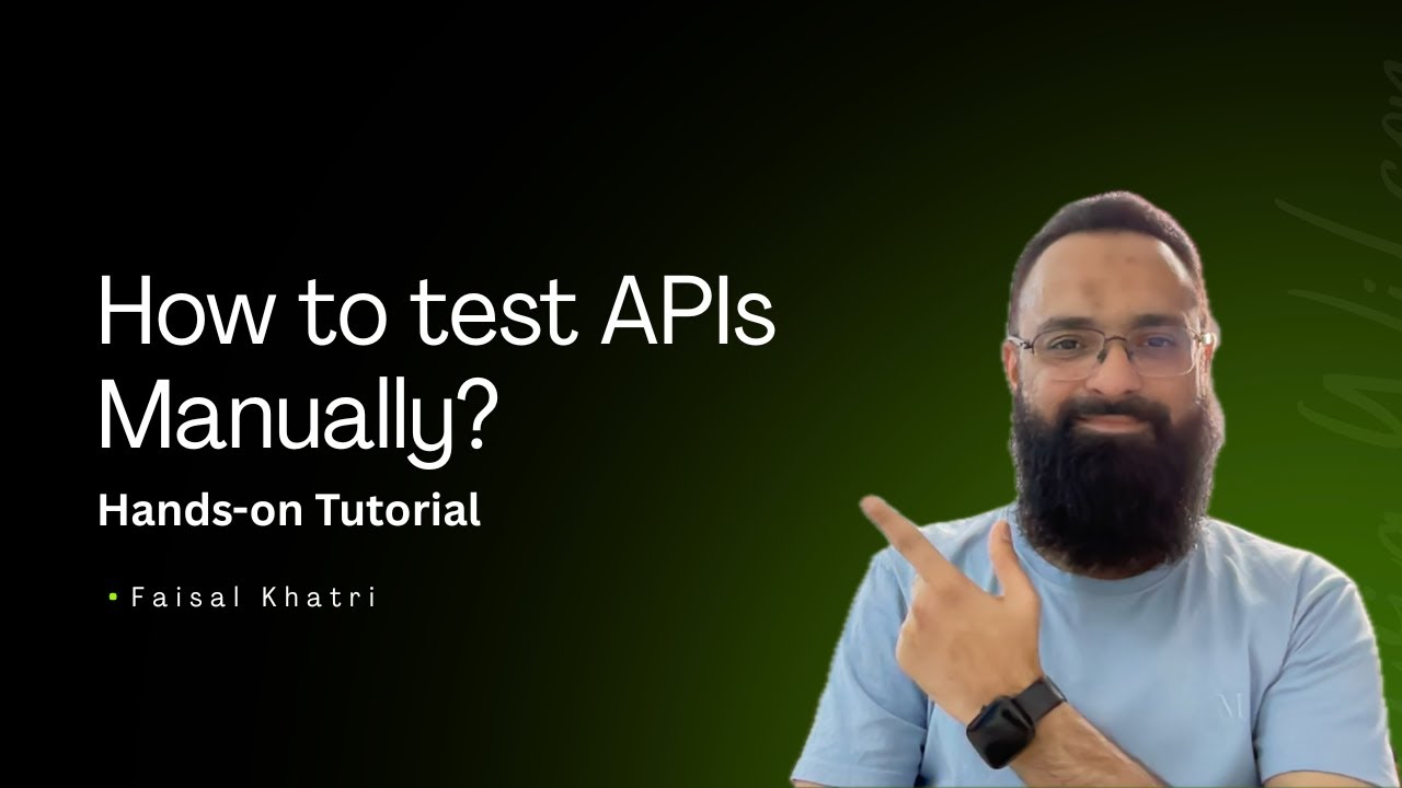 mfaisal_khatri's tweet card. How to Test APIs Manually | Manual API Testing | Practical Guide to...