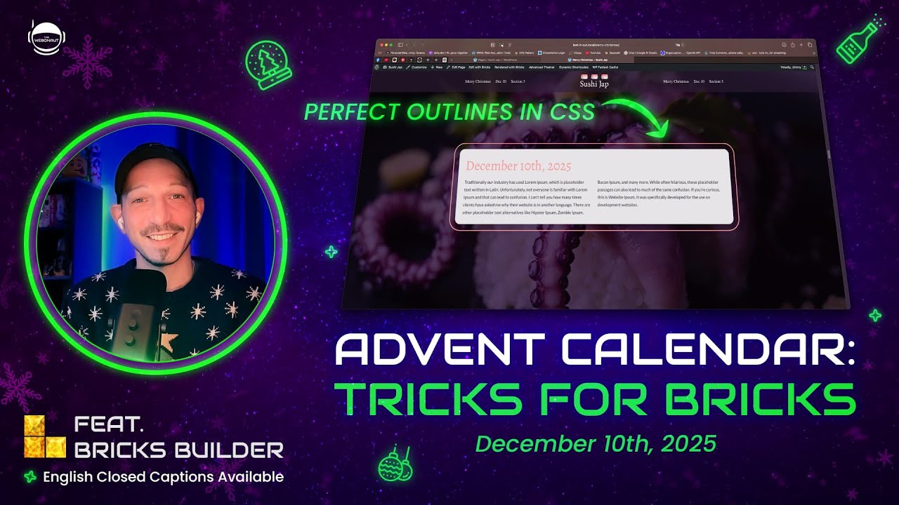 thewebonaut's tweet card. Advent Calendar: Tricks for Bricks Builder - Trick #10: Create...