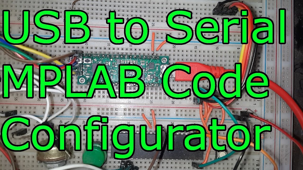 BinderTronics's tweet card. USB to Serial & MPLAB Code Configurator 🔴 PIC Microcontroller...