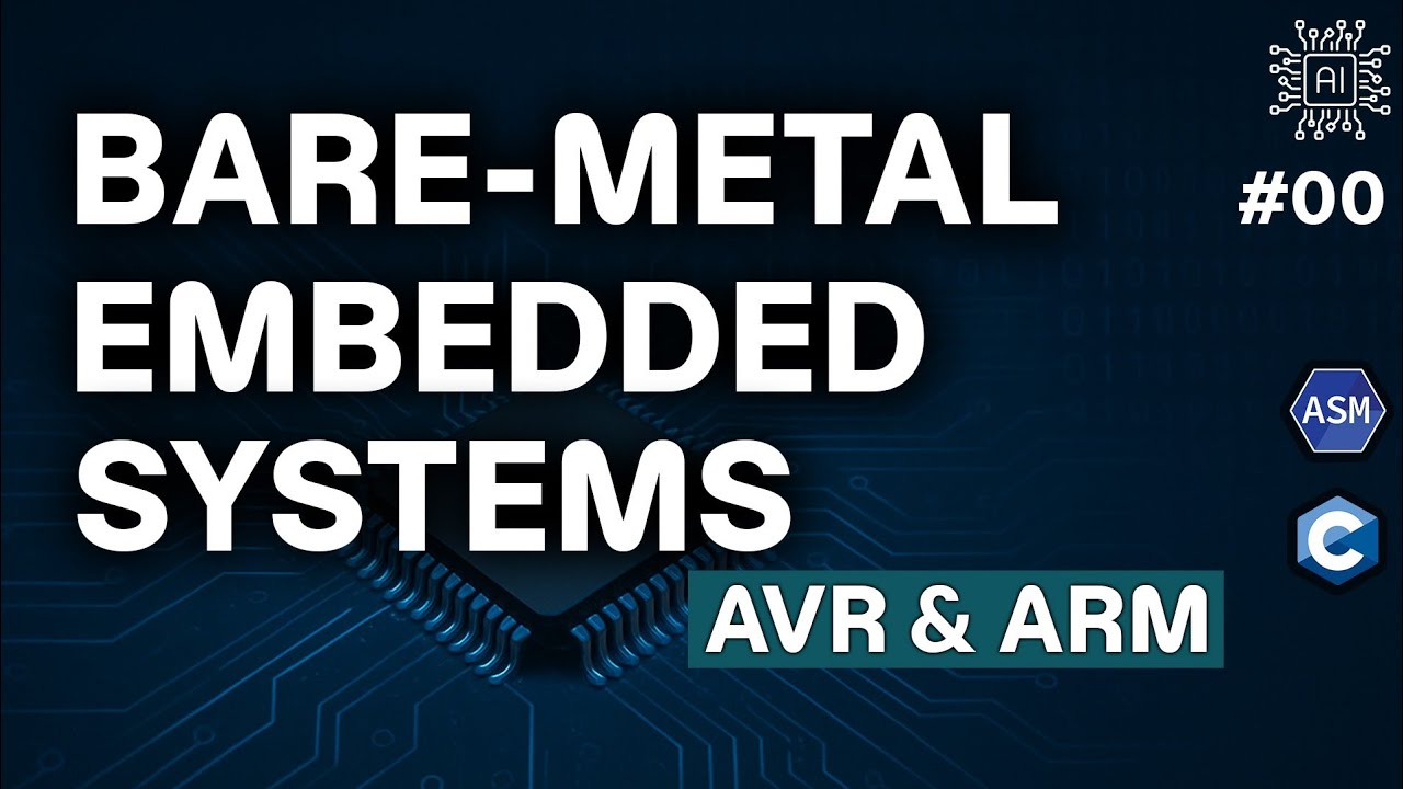rebwar_ai's tweet card. Bare-Metal Embedded Systems (AVR & ARM) in C & Assembly – Intro
