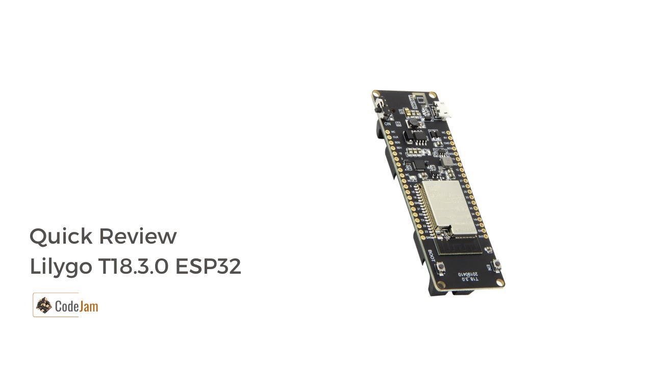 codejam9x's tweet card. Quick Review on Lilygo T18_3.0 dev board based on ESP32 MCU