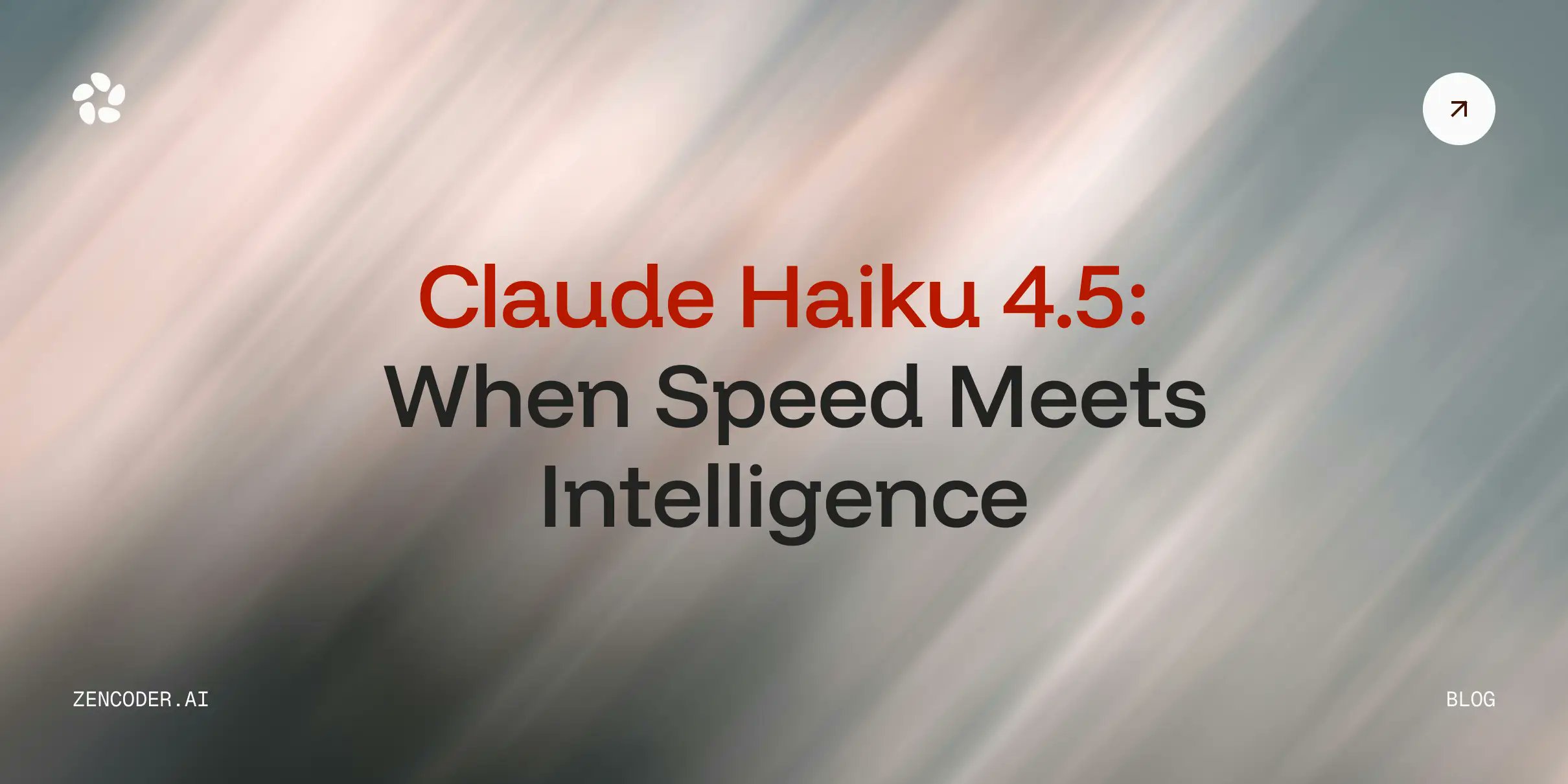zencoderai's tweet card. Discover the speed and efficiency of Claude Haiku 4.5 for coding tasks, offering Sonnet 4-level performance with lower costs and faster response times.