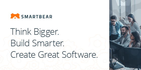 SmartBear's tweet card. Tools that help your team build, test, and ship quality software at scale.