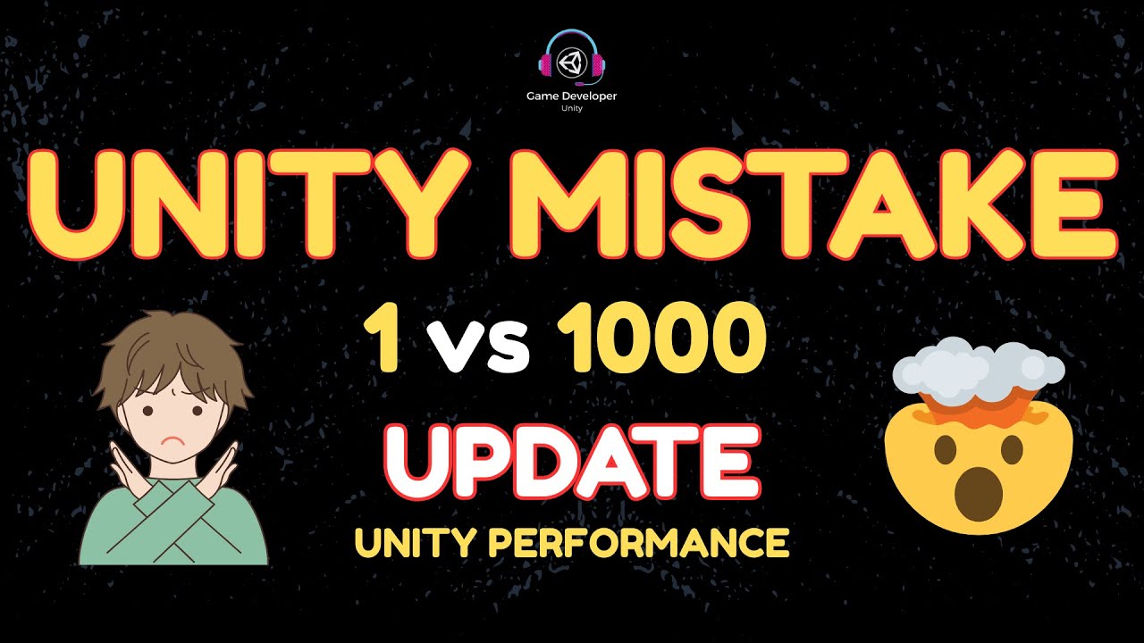 Game_Dev_Unity's tweet card. 1 Update vs 1000 Update — Unity Devs Need to Know This! #madewithun...