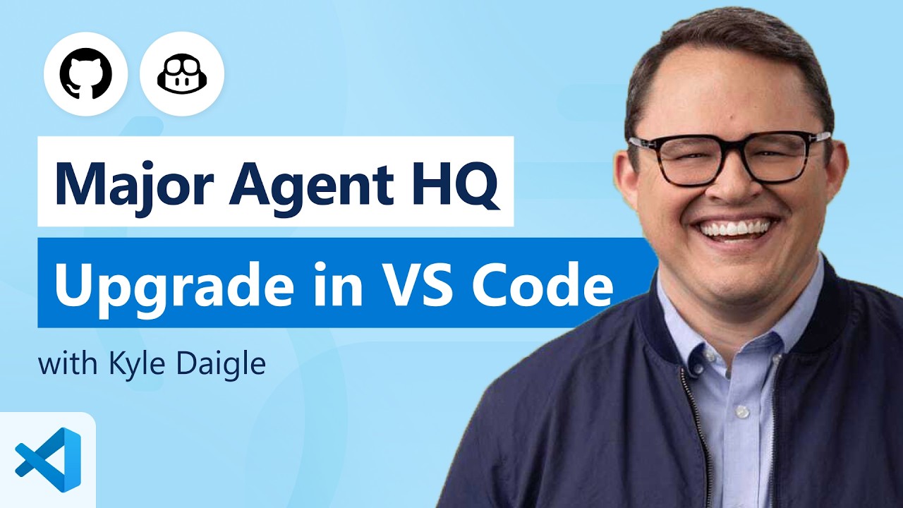 JamesMontemagno's tweet card. Agent HQ for VS Code: Local, Cloud and Background agents