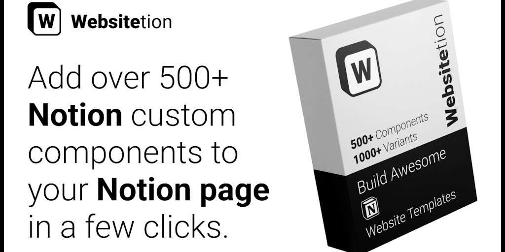 ugur2nd's tweet card. Add over 500+ Notion custom components to your Notion page in a few clicks—components designed specifically for Notion-focused websites.
