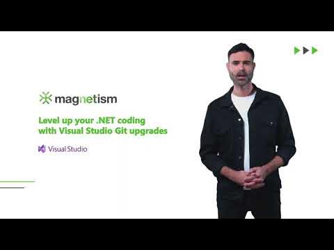 MagnetismXRM's tweet card. Level up your .NET coding with Visual Studio Git upgrades