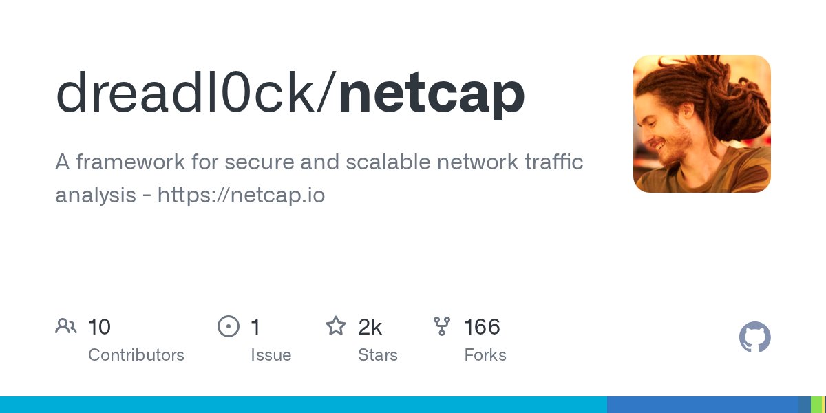 dreadcode's tweet card. A framework for secure and scalable network traffic analysis - https://netcap.io - dreadl0ck/netcap