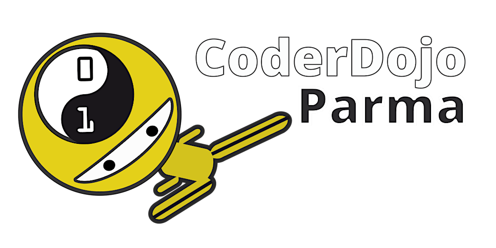CoderDojoParma's tweet card. Hello ninja!!! Non possiamo vederci tutti insieme quindi organizziamo un VirtualDojo in cui trovarci per giocare insieme con Scratch.